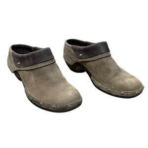 Merrell Womens Drizzle Clogs Mules Studded SlipOn Brown 9 Southwestern Luxe Wrap